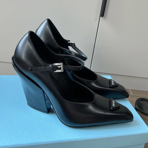 Prada Women Shoes Fashion Luxury Brand Evening Party Pumps with Original Box