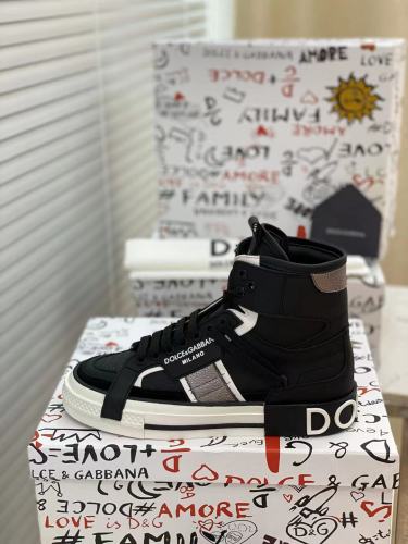 Dolce&Gabbana Men Shoes Sneakers Luxury Brand Calfskin Custom 2.Zero sneakers in Mixed Materials CS1973AQ7128S453 with Original Box  