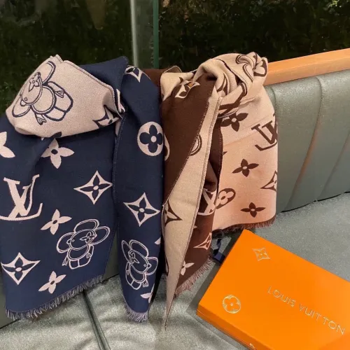 Louis Vuitton Scarves Men Womens Fashion Scarf with Original Box   