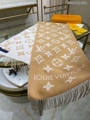 Louis Vuitton Scarves Men Womens Fashion Scarf with Original Box   