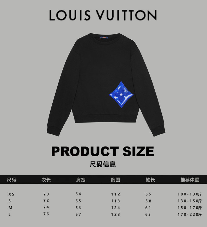 Louis Vuitton Womens Mens Long Sleeve Sweatshirt Luxury Brand Mens Sweatshirts   