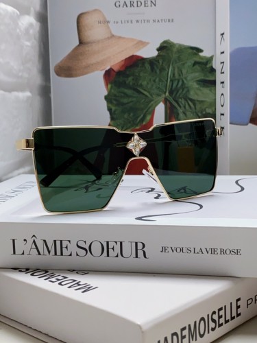 Louis Vuitton Sunglasses Luxury Brand Men Womens Sunglasses Cyclone Metal Sunglasses with Original Box  Z1700U