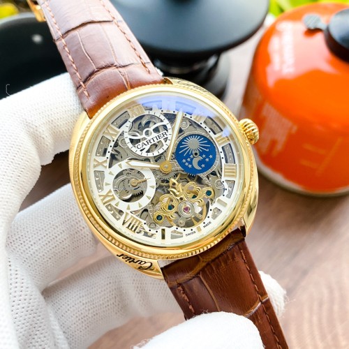 Cartier Mens Watch Luxury Brand Design Fashion Type with Original Box