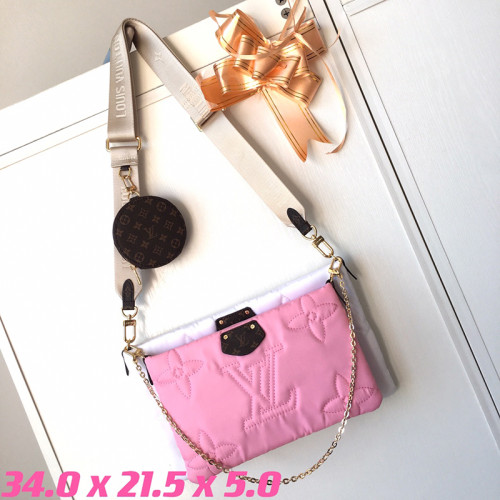 Louis Vuitton Womens Bags Clutch Wallets Luxury Brand Fashion Type Messenger Bags Multi Pochette Accessoires  