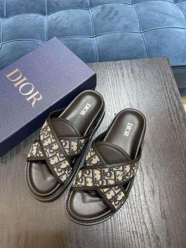 Dior Men Shoes Sandals Luxury Brand Fashion DIOR AQUA SANDAL Black Dior Oblique Jacquard with Original Box 3SA135ZSA_H969 Whatsapp 