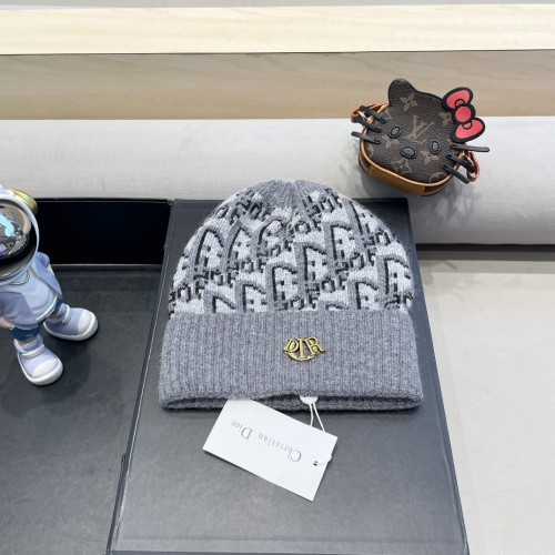 Dior Men Womens Knit Hat Luxury Brand Design Dior Cap with Original Box  