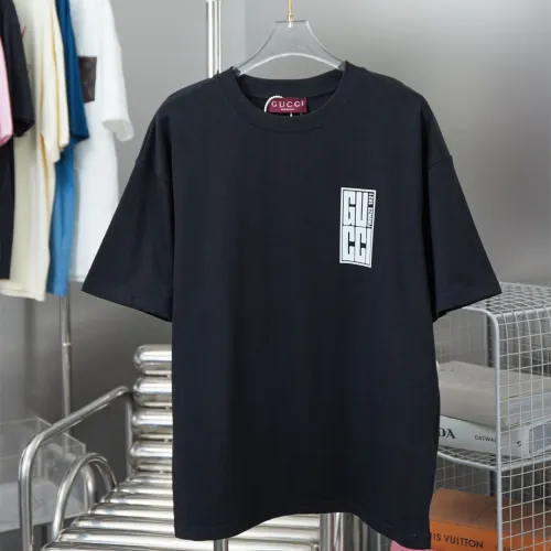 Gucci Luxury Brand Women Mens Short Sleeve T-Shirt COTTON JERSEY T-SHIRT WITH GUCCI PRINT   