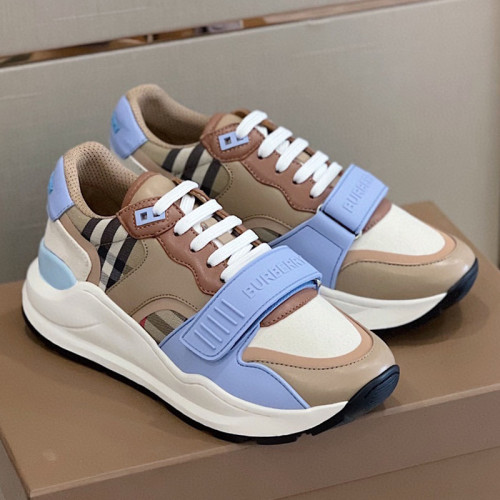 Burberry Men Shoes Fashion Sneakers Luxury Brand Vintage Cotton Sneaker with Original Box