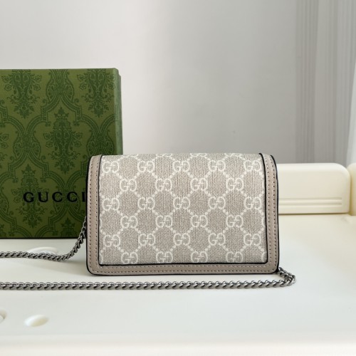 Gucci Womens Bags Crossbody Shoulder Messenger Bags Luxury Brand Dionysus super mini bag in gold lamé leather with Original Box  