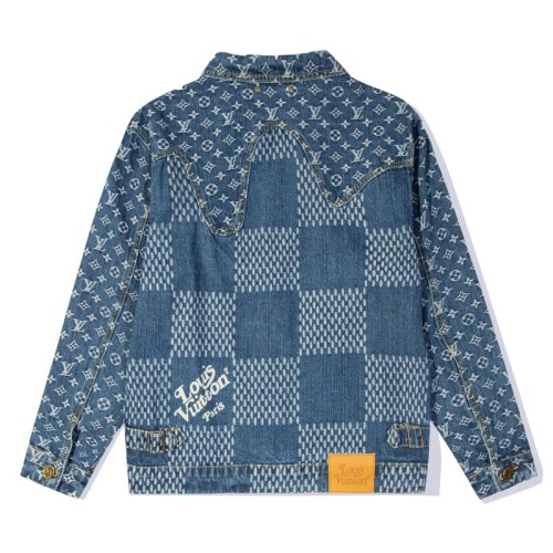 Louis Vuitton Men Womens Jackets Denim Coat Luxury Brand Mens LV Nigo Human Virgil Jackets Top Quality   
