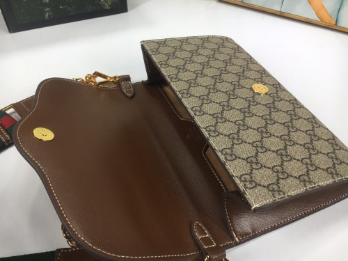 Gucci Womens Bags Luxury Brand Gucci Horsebit 1955 small bag in GG Supreme with Original Box 677286 HUHHX 8565