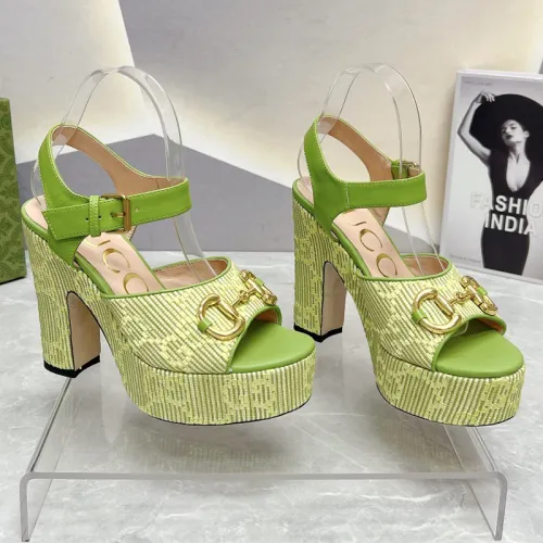 Gucci Womens Shoes Sandals 12cm Heel Luxury Brand with Original Box 730022 US000 7519 Women's Interlocking G sandal in leather Whatsapp 