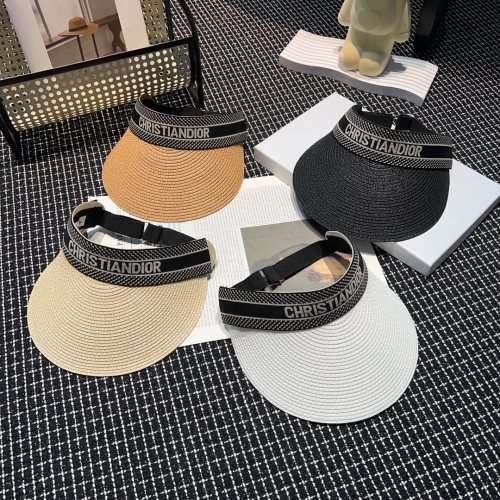 Dior Womens Visor Hat Luxury Brand Design Dior Cap with Original Box  