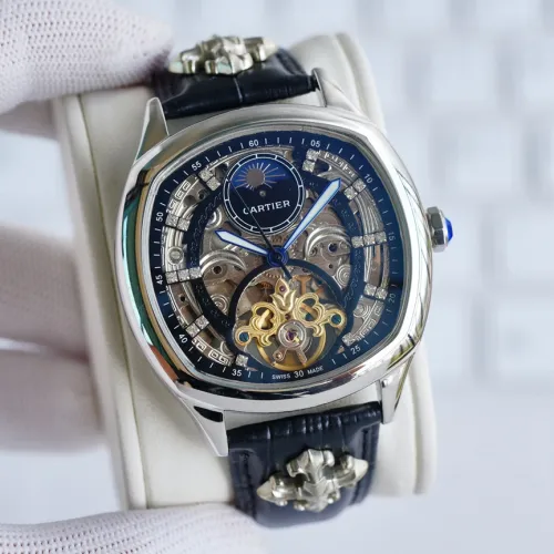 Cartier Mens Watch Luxury Brand Design Fashion Type with Original Box