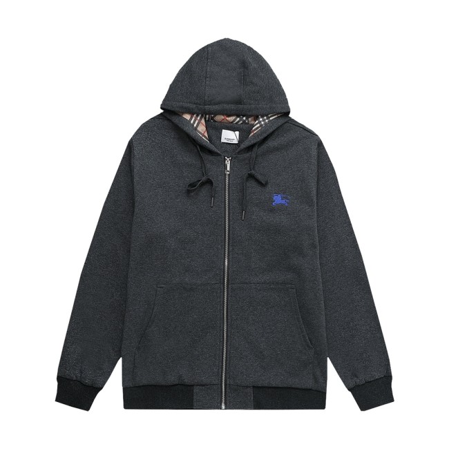 Burberry Womens Mens Sweatshirt Luxury Brand Mens Zip Hoodie   