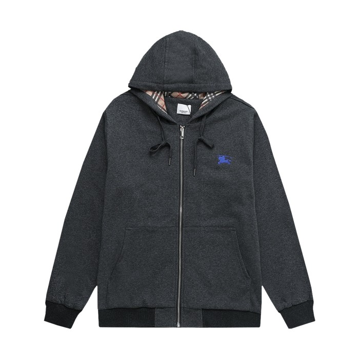 Burberry Womens Mens Sweatshirt Luxury Brand Mens Zip Hoodie   