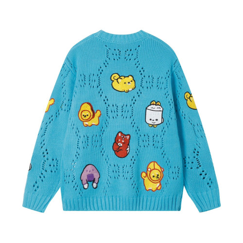 Gucci x Kawaii Men Womens Knit Sweatshirt Luxury Brand Womens Knitwear Top Quality   
