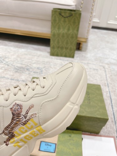 Gucci Mens Shoes Sneakers Luxury Brand Men's GG Rhyton sneaker with Original Box 703810 DRW00 9522