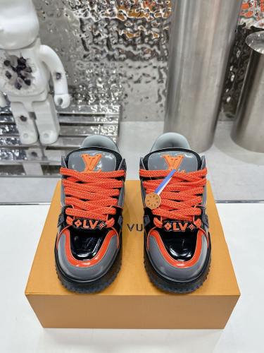 Louis Vuitton Mens Shoes Fashion Sneakers Design Luxury Brand LV TRAINER SNEAKER 1ABLVV Mix of materials with Original Box 1ABLUR  