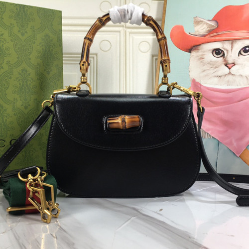 Gucci Womens Bags Handbags Shoulder Messenger Bags Luxury Brand Gucci Bamboo 1947 jumbo GG small top handle bag 675797 UKMDT 2570 with Original Box  