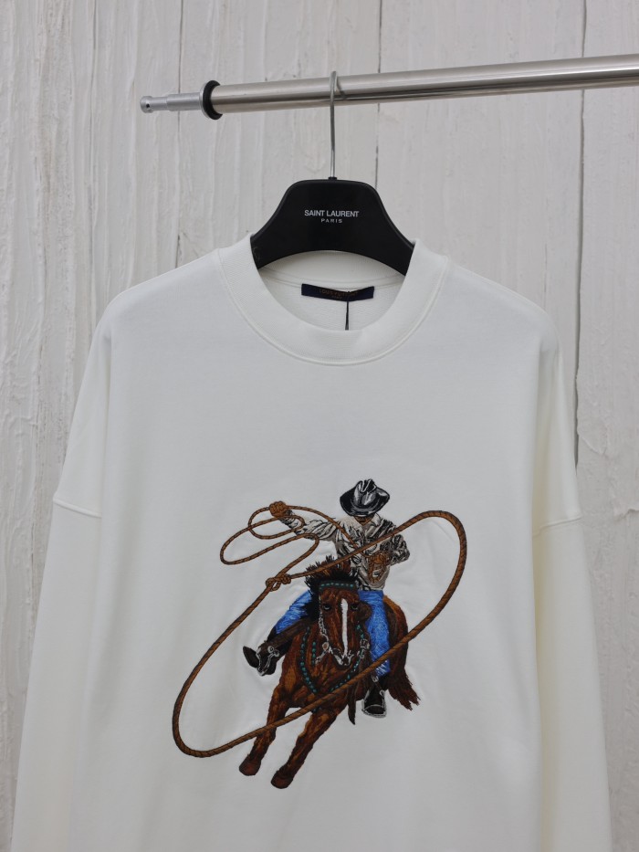 Louis Vuitton Womens Mens Long Sleeve Sweatshirt Luxury Brand Mens Sweatshirt   