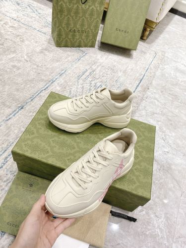 Gucci Mens Shoes Sneakers Luxury Brand Men's GG Rhyton sneaker with Original Box 684899 DRW00 9522