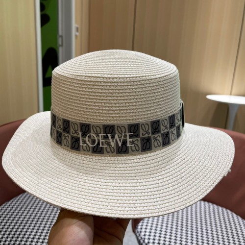 Loewe Womens Bucket Hat Straw Hat Luxury Brand Design Loewe Hats with Original Box  