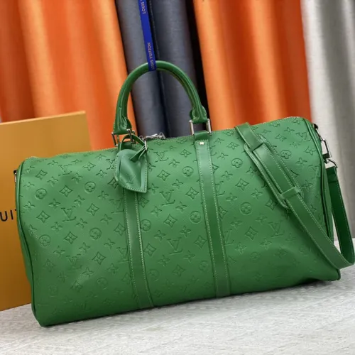 Louis Vuitton Womens and Mens Unisex Bags Luxury Brand LV Keepall Bandoulière 50 Fashion Design Travel Bag