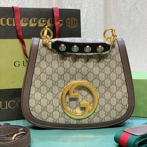 Gucci Womens Bags Shoulder Messenger Bag Luxury Brand Gucci Blondie medium top handle bag with Original Box  