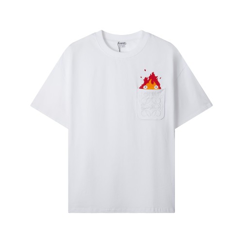 Loewe Luxury Brand Men Womens Short Sleeve T-Shirt   