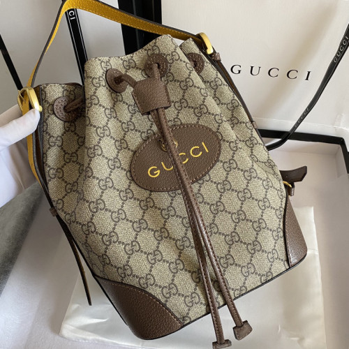 Gucci Womens Mens Bags Backpacks Luxury Brand GG Neo Vintage GG Supreme backpack with Original Box ‎473875 K9RHT 8856
