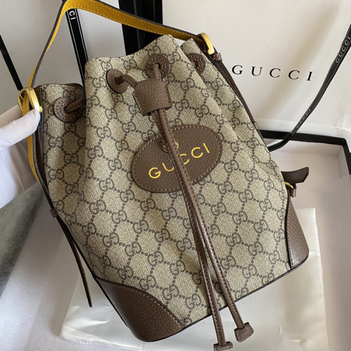Gucci Womens Mens Bags Backpacks Luxury Brand GG Neo Vintage GG Supreme backpack with Original Box ‎473875 K9RHT 8856