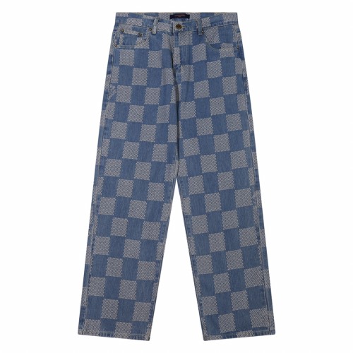 Louis Vuitton Luxury Brand Women Mens Pant Jeans   