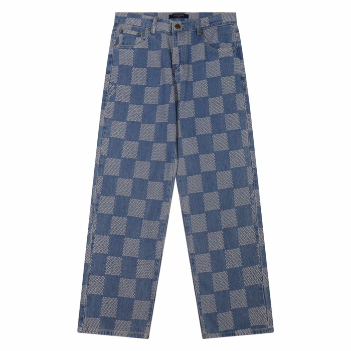 Louis Vuitton Luxury Brand Women Mens Pant Jeans   