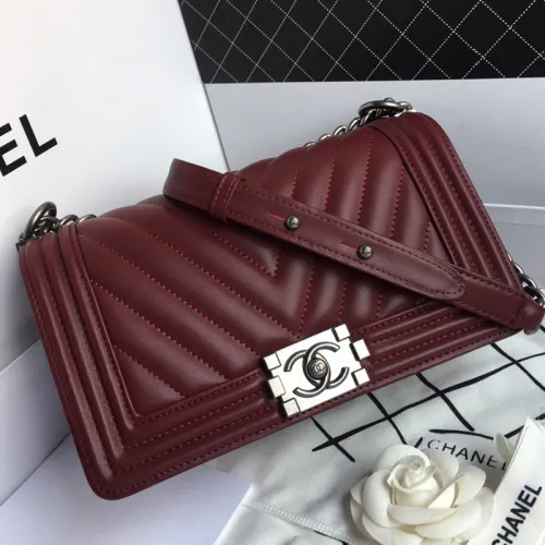 Chanel Womens Bags Crossbody Bag Luxury Brand Le Boy Chanel Handbag with Original Box