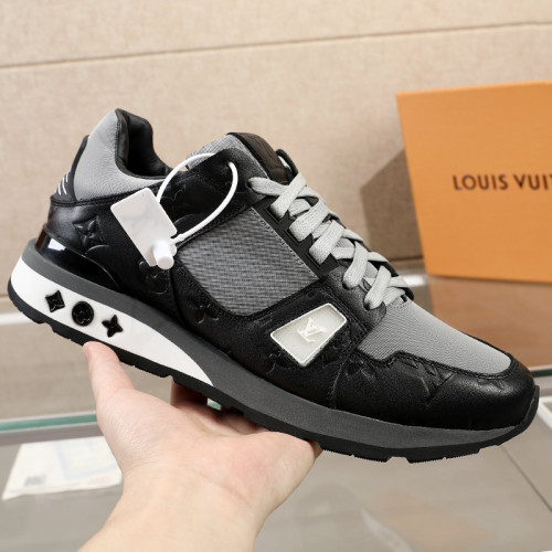 Louis Vuitton Men Shoes Sports RUN AWAY SNEAKER Running Design Luxury Brand with Original Box 1A9ZK8 Monogram-embossed grained calf leather and Epi calf leather