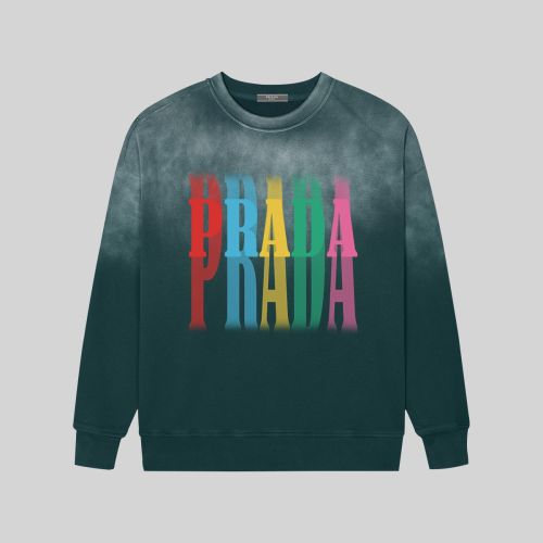 Prada Women Mens Long Sleeve T Shirts Sweatshirt Luxury Brand Mens Sweatshirts   