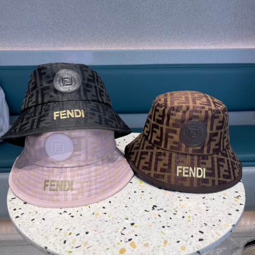 Fendi Men Womens Bucket Hat Luxury Brand Design Fendi Cap with Original Box  