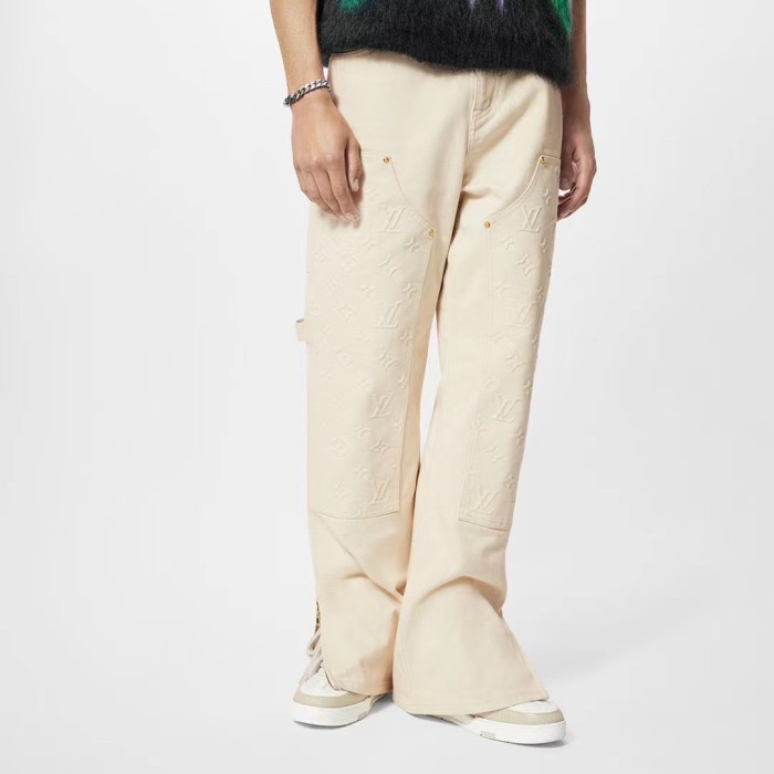 Louis Vuitton Luxury Brand Women Mens Pant Jeans   