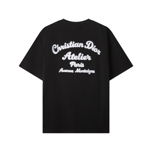 Doir Luxury Brand Women Mens Short Sleeve T-Shirt Relaxed-Fit Christian Dior Atelier T-Shirt   
