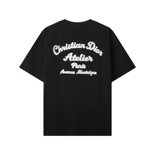 Doir Luxury Brand Women Mens Short Sleeve T-Shirt Relaxed-Fit Christian Dior Atelier T-Shirt   