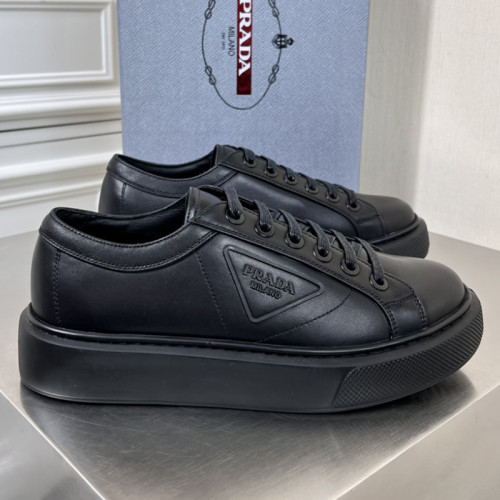 Prada Mens Shoes Casual Luxury Brand Breathable Sneakers with Original Box