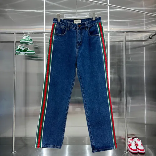 Gucci Luxury Brand Women Mens Jeans Pant Top Quality   