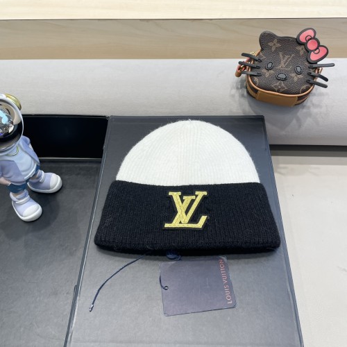 Louis Vuitton Womens Mens Cap Knit Hat Luxury Brand with Original Box  