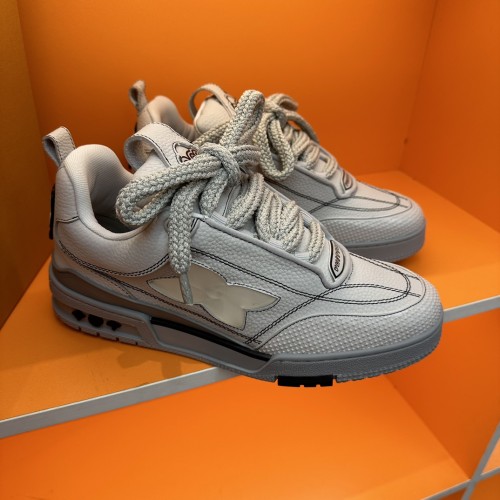 Louis Vuitton Mens Shoes Fashion Sneakers Design Luxury Brand LV TRAINER Skate SNEAKER Mix of materials with Original Box 1AB9XJ  
