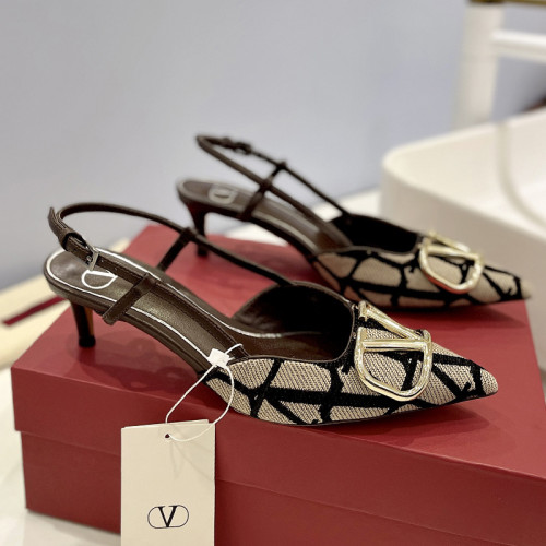 Valentino Garavani Women Fashion Shoes Pumps Luxury Brand Vlogo Signature Calfskin with Original Box 8cm Heel