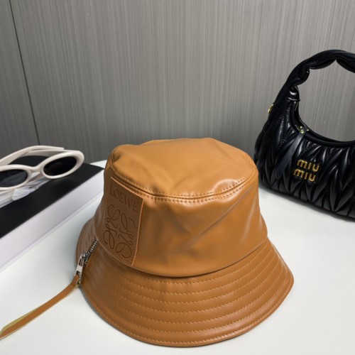 Loewe Womens Bucket Hat Luxury Brand Design Loewe Hats Fisherman hat in nappa calfskin with Original Box  