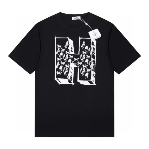 Hermes Luxury Brand Women Mens Short Sleeve T-Shirt   
