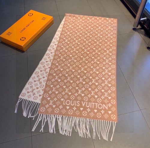 Louis Vuitton Scarves Men Womens Fashion Scarf with Original Box   