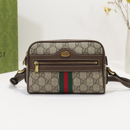 Gucci Womens Bags Shoulder Bags Luxury Brand Gucci 517350 96IWS 8745 Ophidia GG Supreme mini bag  
